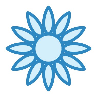 çiçek simgesi vektör illüstrasyonu