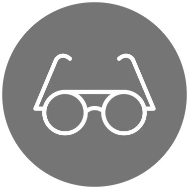 Gözlük. Web simgesi basit illüstrasyon