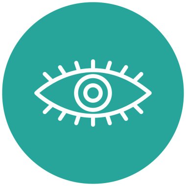 Göz. Web simgesi basit illüstrasyon