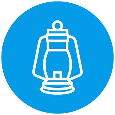 Tek fener simgesinin vektör illüstrasyonu modern basit