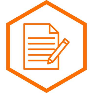 Belge. Web simgesi basit illüstrasyon