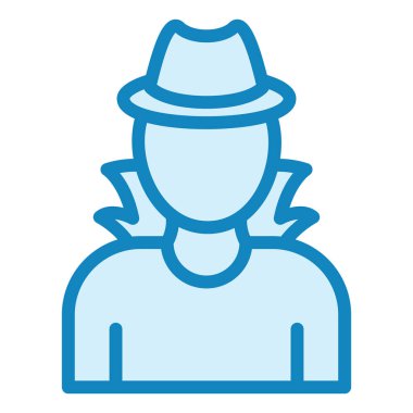 Casus modern simge vektör resimlemesi