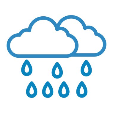 yağmur bulutları simge vektör illüstrasyon tasarımı