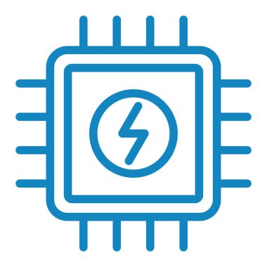 çip vektör satırı simgesi