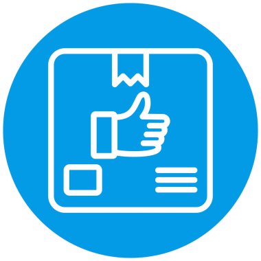 Bir dağıtım simgesinin vektör illüstrasyonu