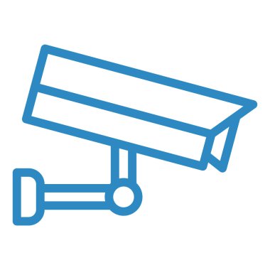 Güvenlik kamerası simgesi vektör illüstrasyonu