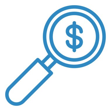 Arama simgesi vektör illüstrasyonu