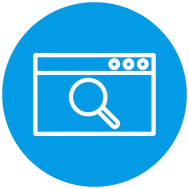 Tarayıcı araması. Basit illüstrasyon