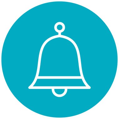 Benzersiz çan vektör simgesi