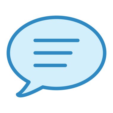 Sohbet kabarcığı vektör illüstrasyonu