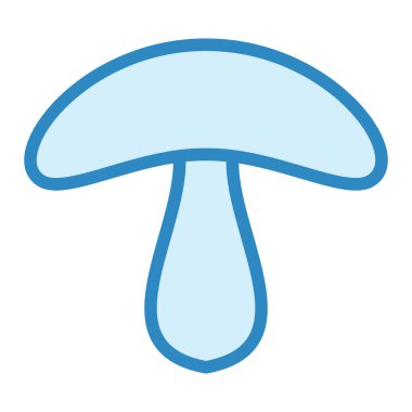 Mantar. Web simgesi basit illüstrasyon