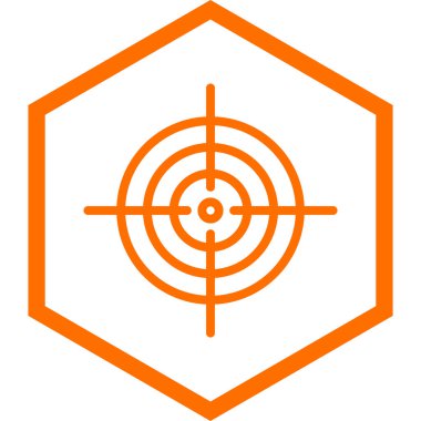 Hedef. Web simgesi basit illüstrasyon