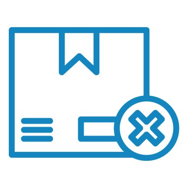 Kutu. Web simgesi basit illüstrasyon