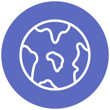 Toprak. Web simgesi basit illüstrasyon