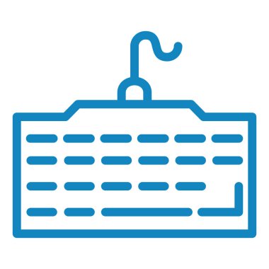 Etiket simgesini giydir, vektör illüstrasyonu basit tasarım