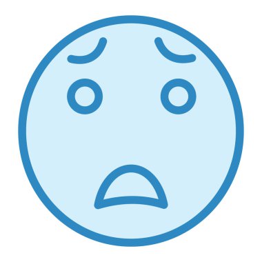 Ağlıyorum. Web simgesi basit illüstrasyon