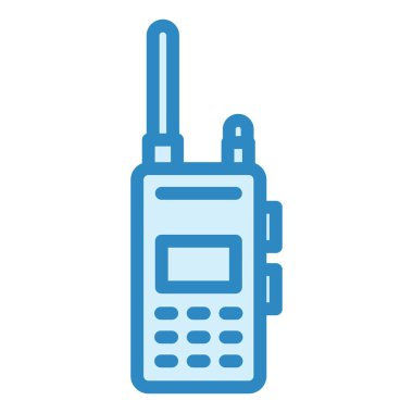 Telsiz ikon vektörü. Kablosuz radyo sinyali. izole edilmiş sınır sembolü çizimi