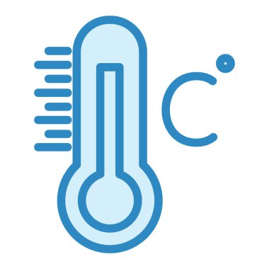 termometre simgesi vektör illüstrasyonu