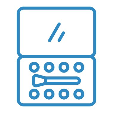 Makyaj simgesinin vektör illüstrasyonu