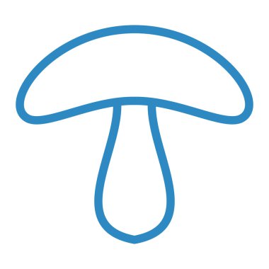 Mantar. Web simgesi basit illüstrasyon