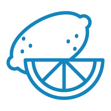 lemon. Web simgesi basit illüstrasyon