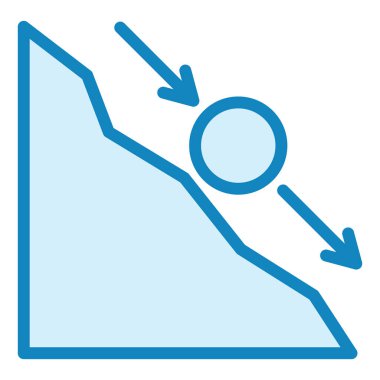 Eğim. Web simgesi basit illüstrasyon 