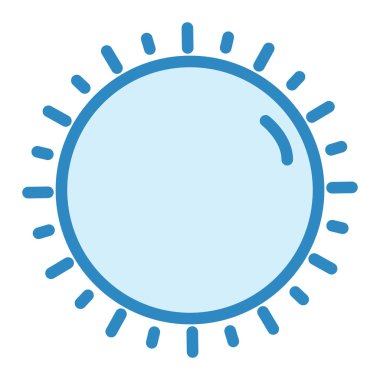 Güneş Simgesi Vektör illüstrasyonu