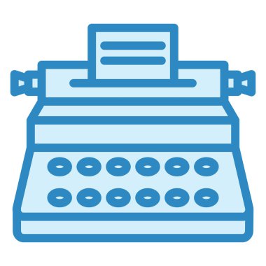 Daktilo. Web simgesi basit tasarım