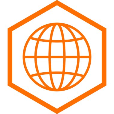 Dünya haritası. Web simgesi