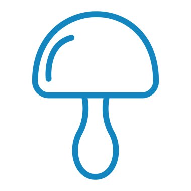 Mantar. Web simgesi basit illüstrasyon