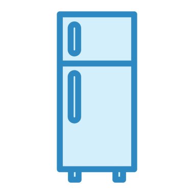 buzdolabı vektörü ince çizgi simgesi