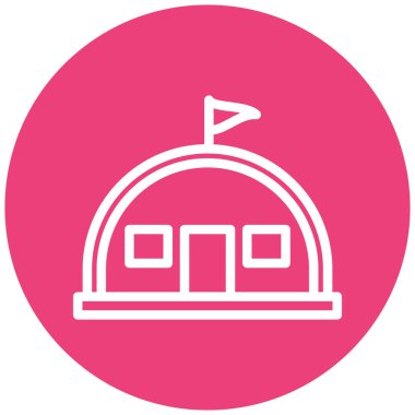 Benzersiz yapı vektör çizgisi simgesi