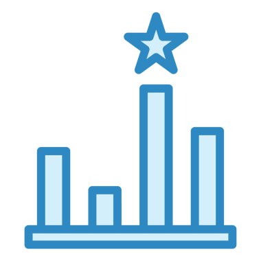 Rütbe simgesi. Basit resimleme