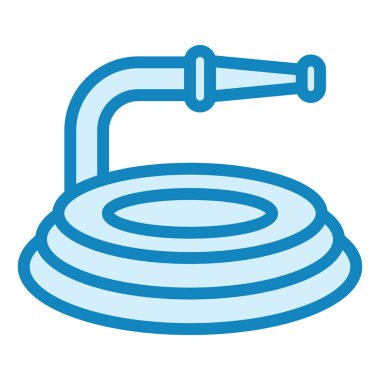 Hosepipe modern simge vektör çizimi  
