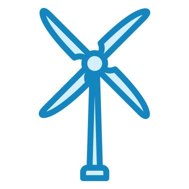 Ekolik Türbin. Web simgesi basit illüstrasyon 