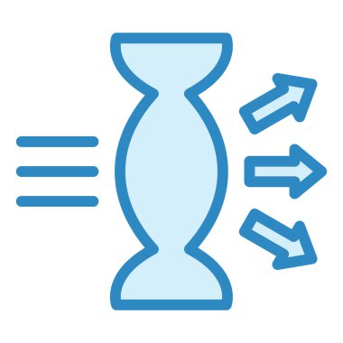 Dağılma simgesi, vektör illüstrasyonu