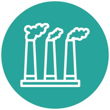 Fabrika. Web simgesi basit tasarım