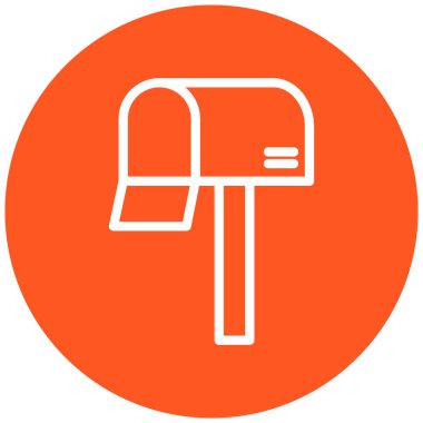 Tek ve güzel bir ikonun vektör çizimi