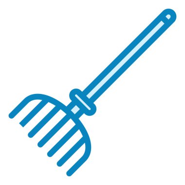 Pitchfork modern ikon vektör çizimi 