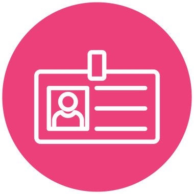 kimlik kartı vektör simgesi