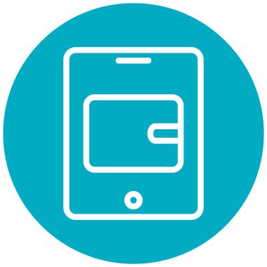 Cep telefonu. Web simgesi basit illüstrasyon