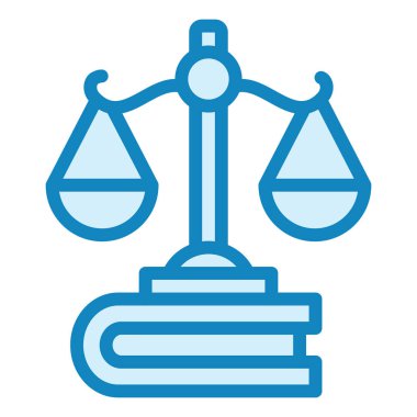 adalet modern ikon vektör illüstrasyonu