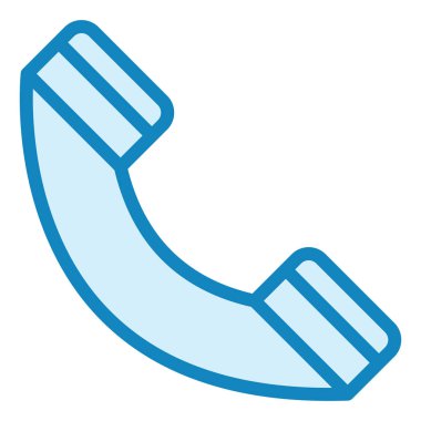 Telefon var. Web simgesi basit illüstrasyon 