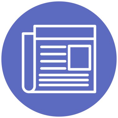 Gazete. Web simgesi basit tasarım