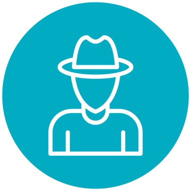 kovboy simge vektör çizim