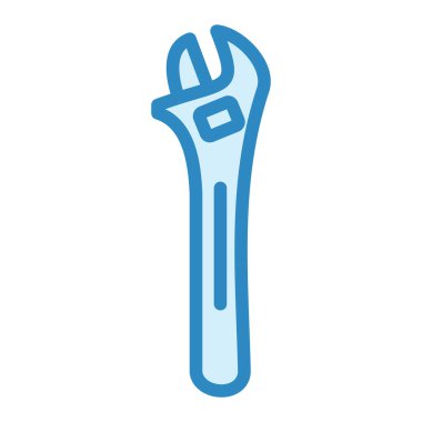 İngiliz anahtarı. Web simgesi basit illüstrasyon