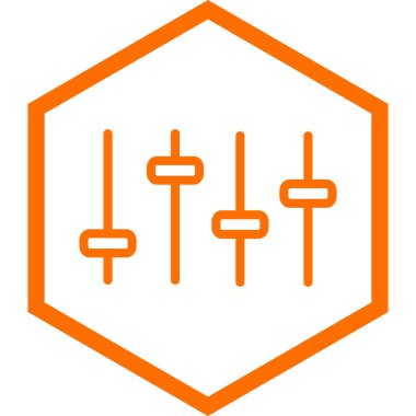 eşitleyici simgesi, vektör illüstrasyonu