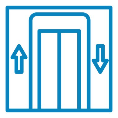 Vektör simgesini aç. biçim, beyaz arkaplanda yuvarlak açıları olan düz simgeli taslak semboldür.