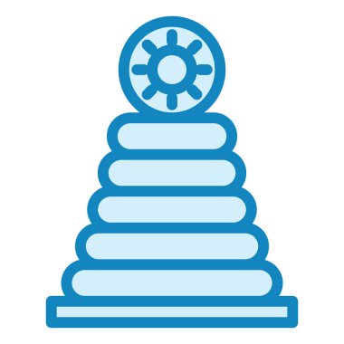 Stacker modern simge vektör illüstrasyonu