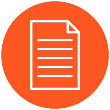 Belge. Web simgesi basit illüstrasyon